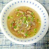 ツルツル食感☆春雨と椎茸の中華スープ☆